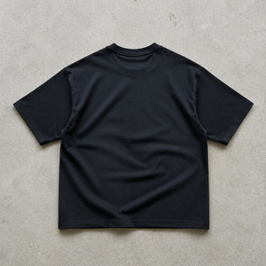 OEM Chemises pour hommes à manches courtes avec col, T-shirt vintage oversize noir vierge en coton pour homme, chemises d'été - Product Image 2