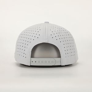 Casquette Snapback Courbée en Maille avec Logo Brodé 3D Personnalisé et Trous Découpés au Laser, Structurée, Style Trucker, Tendance Hip Hop, Sportive, pour Sports de Plein Air - Product Image 5