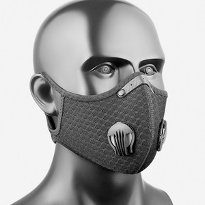 Máscara de ciclismo de malla roja transpirable PM2.5 antipolvo, a prueba de viento, para exteriores, unisex, para todas las estaciones - Product Image 2