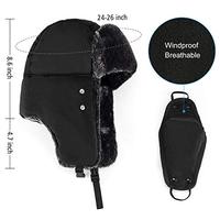 Gorro de Pescador para Hombre, Estilo Ruso, con Orejeras de Piel, Impermeable, de Punto Afelpado, para Pesca, Ropa Urbana para Adultos