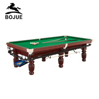 Offre Spéciale américain moderne 8Ft 9Ft Pool Snooker Table Nouveaux designs Multifonctionnel en cuir Poche MDF Snooker Billard Tables