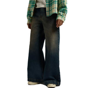 Nueva Llegada, Último Diseño, Jeans Holgados para Hombre, Estilo Y2K, Jeans Rectos Lavados Vintage, Jeans de Moda Urbana Hip Hop para Hombre - Product Image 2