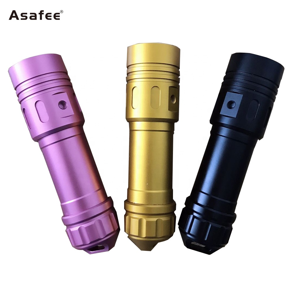 Underwater Rechargeable Diving led Flashlight Best Popular Dive Torch Lamp Waterproof led Diver flas