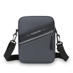 กระเป๋าคาดลำตัวผู้ชายแบบเรียบง่าย ขนาด 7 นิ้ว น้ำหนักเบา ทำจากหนัง PU แฟชั่น กระเป๋าสะพายไหล่ สำหรับใช้ในชีวิตประจำวัน ฤดูร้อน 2025 - Product Image 5