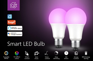 Energy Saving E26 E27 <strong>Base</strong> 9W RGB for Home Decoration WIFI Smart <strong>Led</strong> <strong>Bulb</strong> - Product Image 4