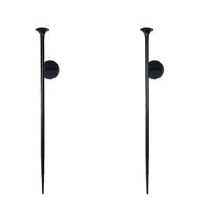 Aplique de Pared de <span class=keywords><strong>Hierro</strong></span> Minimalista Moderno, Portavelas de Metal Negro Mate para Sala de Estar, Dormitorio y Decoración del Hogar, Adorno Colgante de Pared - Product Image 3