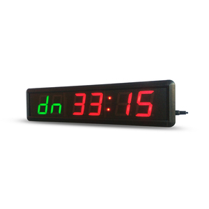 Hong Hao Reloj de 6 dígitos 7 segmentos Led Cuenta regresiva Temporizador LED Reloj de pared multifuncional Temporizador deportivo electrónico - Product Image 2