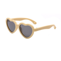Lunettes de soleil à diffraction en forme de cœur pour enfants, effet de changement de couleur, vente en gros