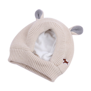 Bonnet mignon pour animaux de compagnie, chapeau d'automne et d'hiver pour chiens, tricoté, coupe-vent, chaud, pour grands chiens, 100% polyester, couleur unie, accessoires de Noël pour animaux de compagnie - Product Image 2