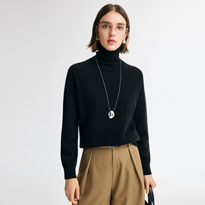 Nueva Tendencia 2026: Jersey de Cachemira 100% Pura con Cuello Alto, <span class=keywords><strong>Helan</strong></span> Mt Ningxia 16.2um, Tejido Stoll, Lujo Discreto, Estilo Esquí, Rastreable, Probado en Laboratorio - Product Image 1