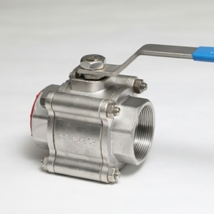 Vanne à bille en acier inoxydable CF8 CF8M en trois parties, 150LB, à passage plein, filetage NPT, vanne à souder par emboîtement - Product Image 1