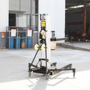 हाथ से क्रैंक्ड एल्यूमीनियम लिफ्टिंग प्लेटफॉर्म मैनुअल फीडिंग मशीन प्रदर्शनी ऊंचाई उठाने प्लेटफॉर्म मोबाइल लाइटवेट लिफ्टिंग - Product Image 2