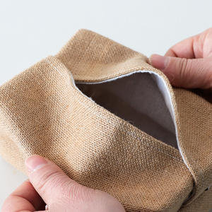 Bolsa de pañuelos de lino y algodón sencilla, estilo japonés, almacenamiento para el hogar, funda multiusos hecha a mano para caja de pañuelos, para sala de estar, ceremonia del té - Product Image 2