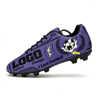 1 paire de chaussures de football américain professionnelles personnalisées pour hommes, chaussures de football, hiver/été, dessus en PU, semelle extérieure en caoutchouc