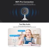 Caméra Intelligente pour la Maison Personnalisée en Usine C1 720P HD 2MP CMOS avec Vision Nocturne, Stockage sur Carte Mémoire, Accès à Distance WiFi 2.4G