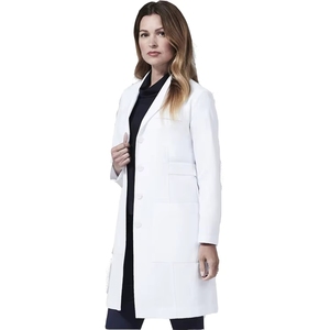 Uniformes de Enfermera Blancos Profesionales para Adultos a <span class=keywords><strong>Precio</strong></span> de Fábrica al por Mayor, Bata de Laboratorio Médica para Hospital - Product Image 1