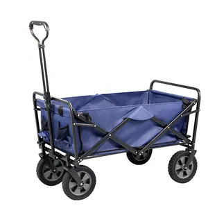 BBQ plegable para exterior para niños, carrito de acampada plegable de 220LBS, color azul marino, resistente, para jardín