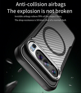 For <strong>Google</strong> Pixel 9 Pro XL 8A 9A Carbon <strong>Fiber</strong> Pattern Matte PC TPU Shockproof Magnetic Wireless Charging Phone Case - Product Image 6