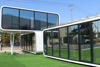 Cabine de bureau insonorisée à double paroi Apple Cabin, maisonnette préfabriquée de luxe pour l'extérieur, idéale pour un espace de travail dans la cour.