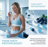 Gommes de protéines de lactosérum naturelles de haute qualité pour adultes, favorisent l'énergie et la croissance musculaire