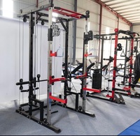Máquina Comercial Multifunción para Sentadillas, Máquina Smith, Entrenamiento de Cuerpo Completo, Levantamiento de Pesas, Dominadas, Estación de Gimnasio y Fitness