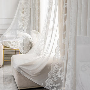 Rideau de fenêtre et de porte YongHo, nouveau modèle à <span class=keywords><strong>double</strong></span> baie vitrée, crochet moderne, simple, luxueux, en lin jacquard, translucide, occultant - Product Image 4