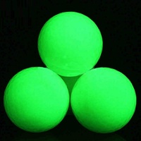 Balles de golf fluorescentes de qualité tournoi, phosphorescentes super lumineuses à recharge rapide UV pour matchs officiels au crépuscule