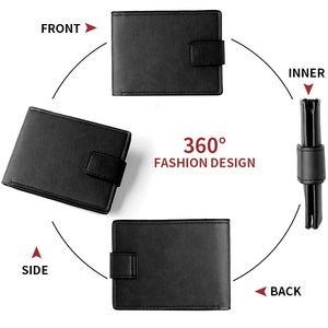 <span class=keywords><strong>Portafoglio</strong></span> Corto da <span class=keywords><strong>Uomo</strong></span> in Pelle PU Stile Vintage 2026 con Tasca Portamonete, Chiusura <span class=keywords><strong>a</strong></span> <span class=keywords><strong>Scatto</strong></span>, Fodera in Poliestere e Porta Carte - Product Image 4