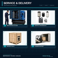 Compresseur d'air industriel pour découpe laser 15-22 kW 16 bars Système intégré 4 en 1 pour machines CNC
