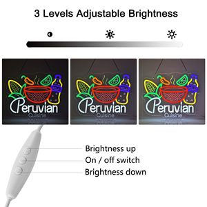 Letreros <span class=keywords><strong>de</strong></span> Neón <span class=keywords><strong>de</strong></span> Cocina <span class=keywords><strong>Peruana</strong></span>, Decoración <span class=keywords><strong>de</strong></span> Pared, Arte para Colgar, Letreros <span class=keywords><strong>de</strong></span> Neón Personalizados con Logotipo para Restaurantes Peruanos, Bares y <span class=keywords><strong>Comida</strong></span> Latina - Product Image 4