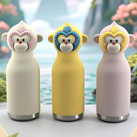 Thermos isotherme en acier inoxydable 304 de 540 ml, design mignon, écologique, bouteille d'eau portable pour enfants, camping