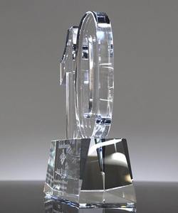 ADL ถ้วยรางวัลแก้วคริสตัลพร้อมแผ่นโลหะรางวัลคริสตัลสั่งทำได้ระยะเวลา10ปีขายส่งจากโรงงาน - Product Image 3