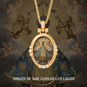 Collar al por mayor con colgante de Nuestra Señora de <span class=keywords><strong>San</strong></span> Juan, promesa de fe y sanación, Virgen de <span class=keywords><strong>San</strong></span> Juan - Product Image 1
