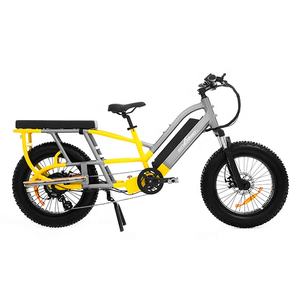 Vélo <span class=keywords><strong>cargo</strong></span> électrique à longue queue, vélo <span class=keywords><strong>cargo</strong></span> de 48V, vélo <span class=keywords><strong>cargo</strong></span> électrique à double batterie de 17,5 ah, vélo <span class=keywords><strong>cargo</strong></span> électrique familial à gros pneus, au prix d'usine - Product Image 3