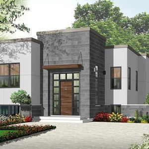 Diseño de Villa prefabricada de lujo de China, casa prefabricada de construcción rápida, precio barato, cabañas de troncos, Panel sándwich ignífugo 4 + - Product Image 1