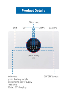 แบตเตอรี่ LiFePO4 5.12kWh 24โวลต์ IP54ระบบอินเวอร์เตอร์ MPPT SCC ระบบเก็บพลังงานแสงอาทิตย์แบบออลอินเวอร์เตอร์ - Product Image 4