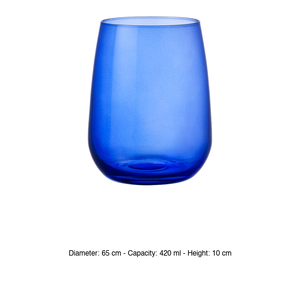 Vaso de Agua Bormioli Rocco, Cristal Cobalto para Restaurante, 42 cl, Suministros para Bar, Hotel y Restaurante, Venta al Por Mayor - Product Image 3