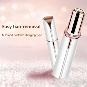 USB Rechargeable Electric Eyebrow Tools Epilator <strong>Women</strong> Facial Hair Removal Lipstick White <strong>Shaver</strong> Painless <strong>Face</strong> Razor Trimmer - Product Image 6