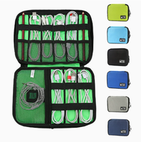 Sac organisateur de câbles électroniques portable, étui de rangement de voyage pour câbles USB, chargeurs, écouteurs et petits accessoires numériques