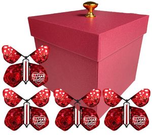 Креативная коробка-сюрприз в форме торта с летающими бабочками для подарков на дни рождения, выпускные и праздничные украшения - Product Image 1