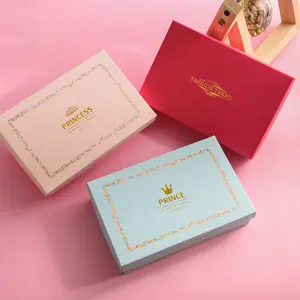 彩色情人节盒3d礼品盒包装批发定制粉色蓝色纸板手工结婚礼品盒