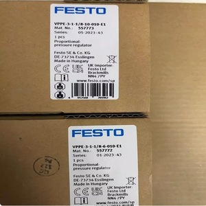 ตัวควบคุมแรงดันแบบสัดส่วน Festo รุ่น VPPE-3-1-1/8-6-10-010-E1 557772 557773 สำหรับใช้งานกับลม - Product Image 1
