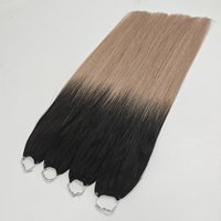 Extensions de cheveux humains vierges russes Remy, double trame, sans pointe, 10-30 pouces, cuticules entièrement alignées, tissage machine double, cheveux humains Remy
