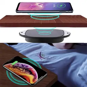 Invisible Wireless Charger, Hidden Long Distance Wireless Phone Charger, Under Desk QI 10W Furniture Wireless Charging
