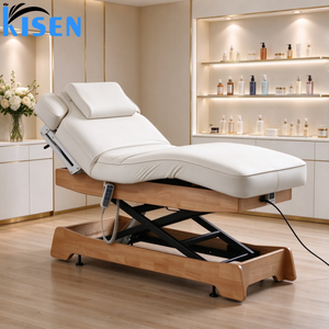 เตียงนวดไฟฟ้าปรับระดับได้ 3 มอเตอร์ รุ่นใหม่จาก Kisen สำหรับร้านเสริมสวย โครงไม้ทันสมัย พร้อมระบบทำความร้อน - Product Image 3