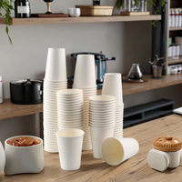 Tasses à café noires jetables à paroi unique écologiques personnalisées de 6 oz 8 oz 12 oz avec couvercles en PLA pour café chaud à emporter