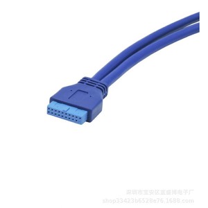 Usb3.0 Front Panel 19Pin To 2 Port Usb3.0 Female <b>Adapter</b> Cable With Bracket For Pc Case - Product Image 3