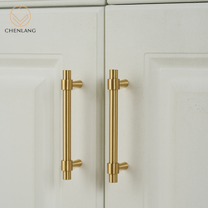 CHENLANG Modern European Style Brass Handles Pulls for Cabinet Bathroom Kitchen <strong>Bedroom</strong> Wardrobe Dressers-Durable Eco-Friendly - Product Image 6
