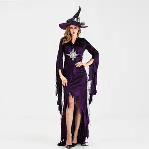 哥特式女巫服装万圣节服装Cosplay COS女巫朋克魔术师服装