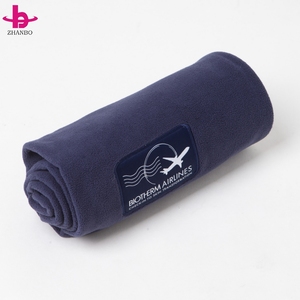 Du Lịch Xách Tay Hãng Hàng Không Máy Bay Biểu Tượng Tùy Chỉnh Tên Flannel San Hô Cực Lông Cừu Ném In Thêu Rắn Acrylic Dệt Chăn - Product Image 2